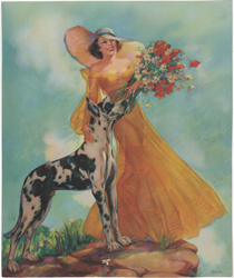 Glamour and pin-up girl prints from the 1930s-1950s